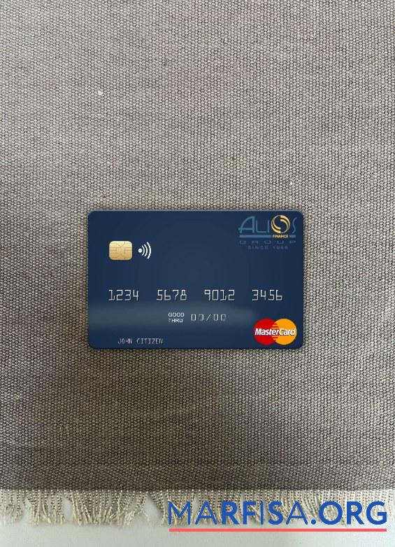 Blank Gabon Alios France mastercard photolook front template
